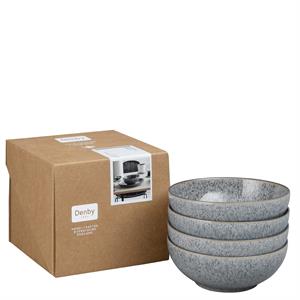 Denby Studio Grey 4 Piece Cereal Bowl Set